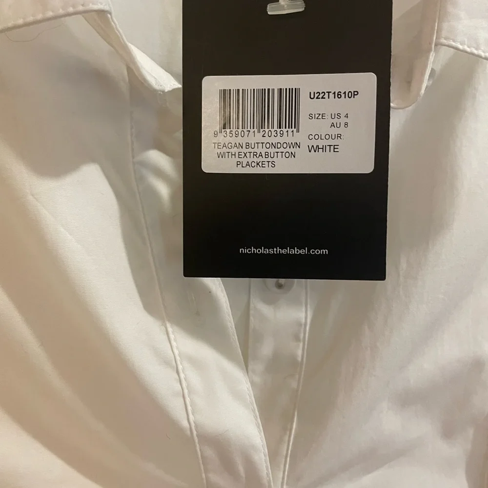 NICHOLAS Button-Front Shirt with Button Embellishment - Picture 7 of 7